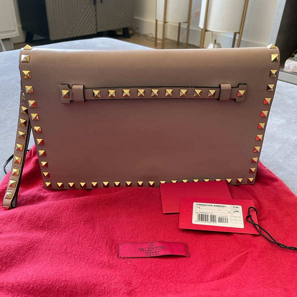Valentino Rockstud Clutch w/ Tags + Dust Bag
